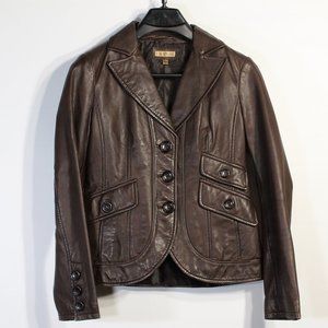 WILSONS Leather Jacket Brown Women's Small | Coat | Biker | Motorcycle | Double